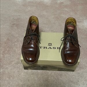 Trask Men's Dark Brown Leather Chukka Boots